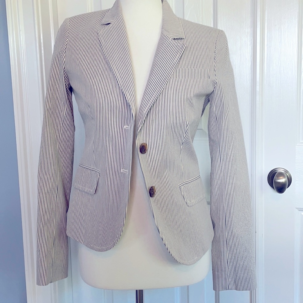 Seersucker blazer